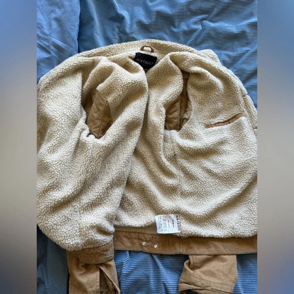 D/Struct Tan Corduroy Sherpa jacket -men’s - Picture 5 of 8
